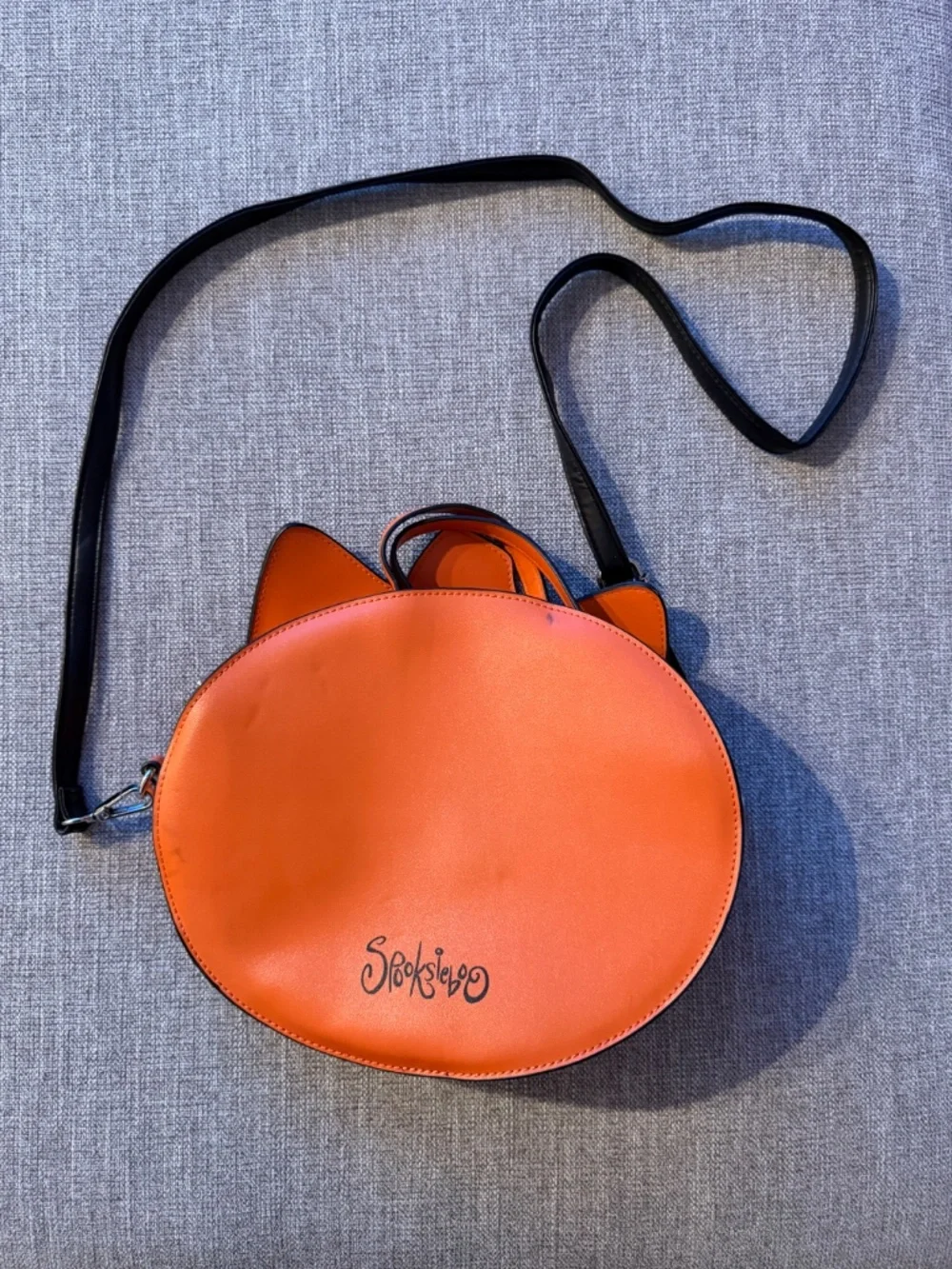 LIMITED EDITION Spooksieboo Orange Pumpkin Cat Crossbody Bag